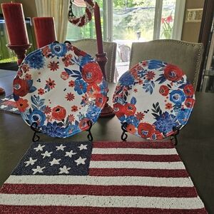 Pier 1 Melamine dinner & salad plates